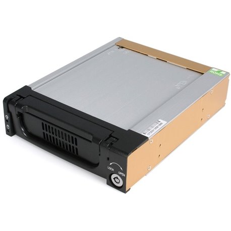 StarTech.com Aluminum Black SATA Hard Drive Drawer - Storage mobile rack - black - Turns any 3.5in SATA hard drive into a rugged