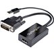 StarTech.com DVI to DisplayPort Adapter with USB Power - DVI-D to DP Video Adapter - DVI to DisplayPort Converter - 1920 x 1200 