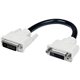 StarTech.com 6in DVI-D Dual Link Digital Port Saver Extension Cable M/F - Extend a DVI-D port by 6in, to prevent unnecessary str