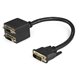 StarTech.com 1 ft DVI-D to 2x DVI-D Digital Video Splitter Cable - M/F - Connect two DVI-D displays simultaneously to a single D