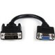 StarTech.com 8in DVI to VGA Cable Adapter - DVI-I Male to VGA Female - Connect your VGA Display to a DVI-I source - dvi male to 