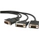 StarTech.com 6 ft DVI-I to DVI-D and HD15 VGA Video Splitter Cable - M/M - Connect a DVI-D and a VGA Monitor simultaneously to a