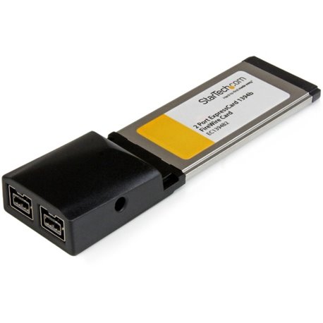 StarTech.com 2 Port ExpressCard FireWire Adapter Card - Add 2 FireWire800 ports to a laptop through an ExpressCard slot - expres