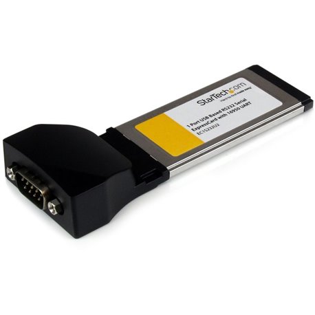 StarTech.com 1 Port ExpressCard to RS232 DB9 Serial Adapter Card w/ 16950 - USB Based - Add a USB-based RS232 Serial port to you