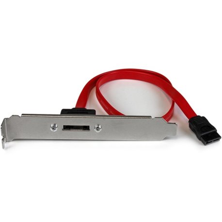 StarTech.com 18in 1 Port SATA to eSATA Plate Adapter - Turn a standard SATA motherboard connection into an external eSATA port -