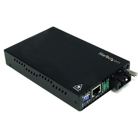 StarTech.com 10/100 Mbps Single Mode Fiber Media Converter SC 30 km - Convert and extend a 10/100 Mbps Ethernet connection up to