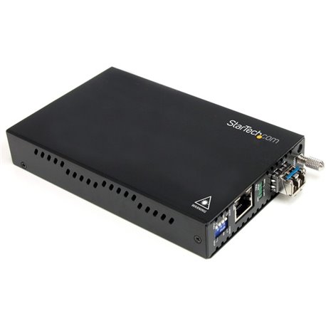 StarTech.com Fiber Media Converter Gigabit 1000Mbps MM Fibre LC 550m - Convert and extend a Gigabit Ethernet connection up to 55