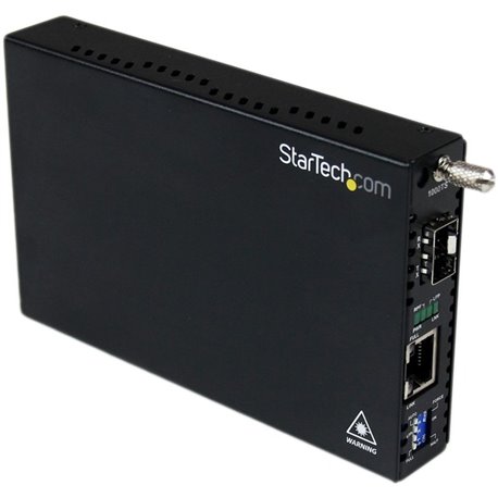 StarTech.com Gigabit Ethernet Fiber Media Converter with Open SFP Slot - Convert and extend a Gigabit Ethernet connection over f