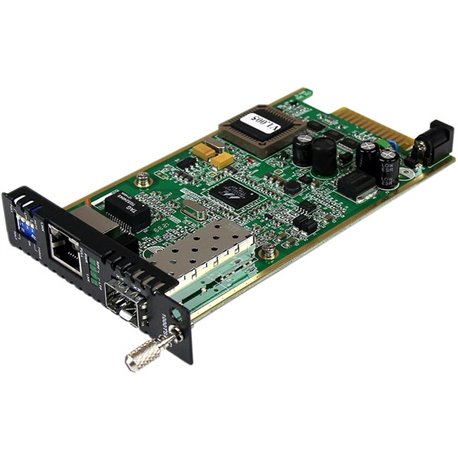 StarTech.com Gigabit Ethernet Fiber Media Converter Card Module with Open SFP Slot - Convert a Gigabit Ethernet connection over 