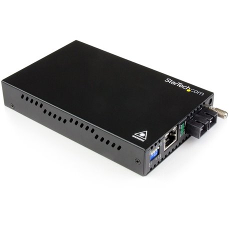 StarTech.com Gigabit Ethernet Single Mode Fiber Media Converter SC 40 km - 1000 Mbps - Convert and extend a Gigabit Ethernet con