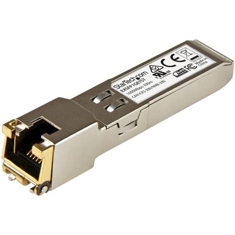 StarTech.com Juniper EX-SFP-1GE-T Compatible SFP Module - 1000BASE-T - 1GE Gigabit Ethernet SFP to RJ45 Cat6/Cat5e Transceiver -