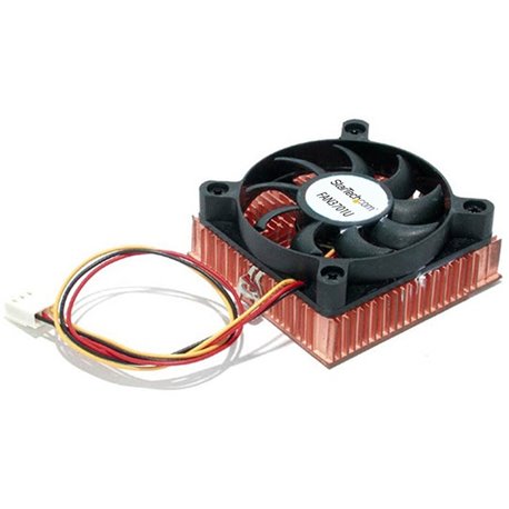 StarTech.com 1U 60x10mm Socket 7/370 CPU Cooler Fan w/ Copper Heatsink & TX3 - Add a copper heatsink cooler for a Socket 7/370 C