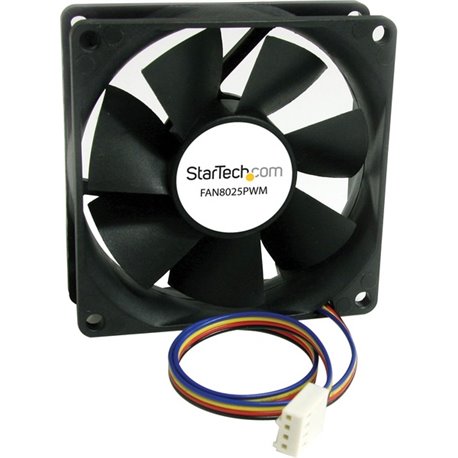 StarTech.com 80x25mm Computer Case Fan with PWM - Pulse Width Modulation Connector - Add a Variable Speed, PWM-Controlled Coolin