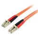 StarTech.com 1m Fiber Optic Cable - Multimode Duplex 62.5/125 LSZH Fiber Jumper Cord - LC/LC - Connect fiber network devices for