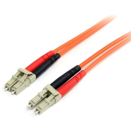 StarTech.com 1m Fiber Optic Cable - Multimode Duplex 62.5/125 LSZH Fiber Jumper Cord - LC/LC - Connect fiber network devices for