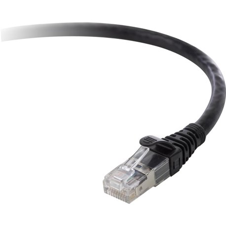 Belkin Cat.6 UTP Patch Cable - RJ-45 Male Network - RJ-45 Male Network - 3ft - Black