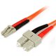 StarTech.com 3m Fiber Optic Cable - Multimode Duplex 62.5/125 LSZH Fiber Jumper Cord - LC/SC - Connect fiber network devices for