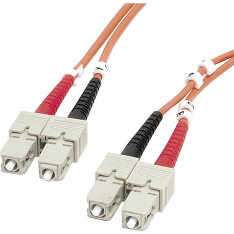 StarTech.com 2m Fiber Optic Cable - Multimode Duplex 62.5/125 - LSZH - SC/SC - OM1 - SC to SC Fiber Patch Cable - Connect fiber 