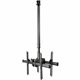 StarTech.com Dual TV Ceiling Mount, Back-to-Back Hanging Dual Screen VESA Pole Mount for 32"-75" TVs - Height Adjustable Telesco