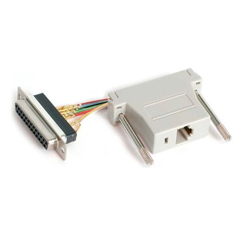 StarTech.com DB25 to RJ45 Modular Adapter - Serial adapter - DB-25 (F) - RJ-45 (F) - Convert a DB25 male connector to an RJ45 fe