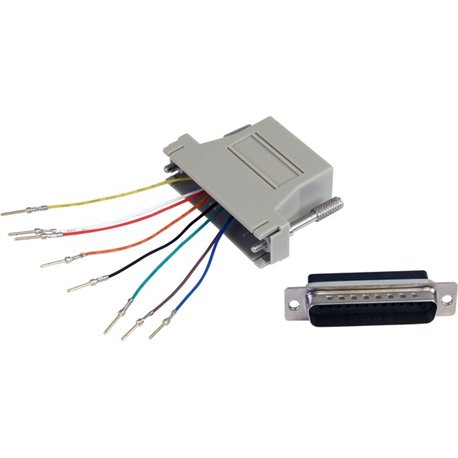 StarTech.com DB25 to RJ45 Modular Adapter - Serial adapter - DB-25 (M) - RJ-45 (F) - Convert a DB25 male connector to an RJ45 fe