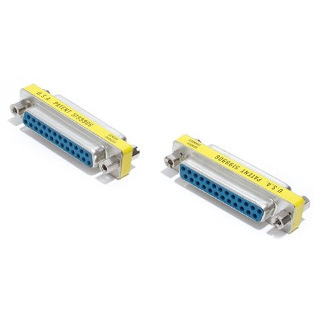 StarTech.com DB25 Slimline Gender Changer Female to Female - Cable Adapter - Convert a DB25 male connector to a DB25 female conn