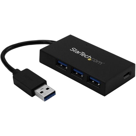 StarTech.com 4 Port USB 3.0 Hub - USB Type-A to 1x USB-C & 3x USB-A SuperSpeed 5Gbps - USB Bus Powered - Portable/Laptop USB 3.2