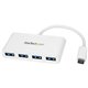 StarTech.com 4 Port USB C Hub with 4x USB-A (USB 3.0 SuperSpeed 5Gbps) - USB Bus Powered - Portable/Laptop USB Type-C Adapter Hu