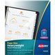 Avery Page Size Sheet Protectors - 1 x Sheet Capacity - For Letter 8 1/2" x 11" Sheet - Ring Binder - Clear - Polypropylene - 50