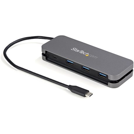 StarTech.com 4 Port USB C Hub - 3x USB-A/1xUSB-C - 5Gbps USB 3.0 Type-C Hub (3.2 Gen 1) - Bus Powered - 11.2" Cable w/ Cable Man