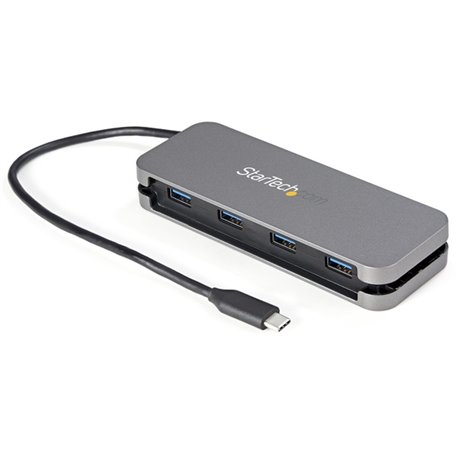 StarTech.com 4 Port USB C Hub - 4x USB-A - 5Gbps USB 3.0 Type-C Hub (USB 3.2/3.2 Gen 1) - Bus Powered - 11" Long Cable w/ Cable 