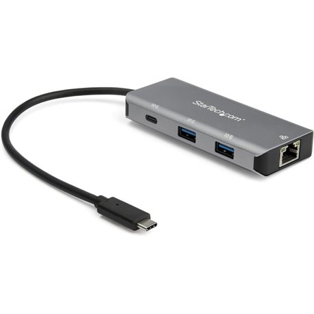 StarTech.com 3 Port USB C Hub with Gigabit Ethernet - 2x USB-A/1x USB-C - SuperSpeed 10Gbps USB 3.2 Gen 2 Type C Hub - USB Bus P