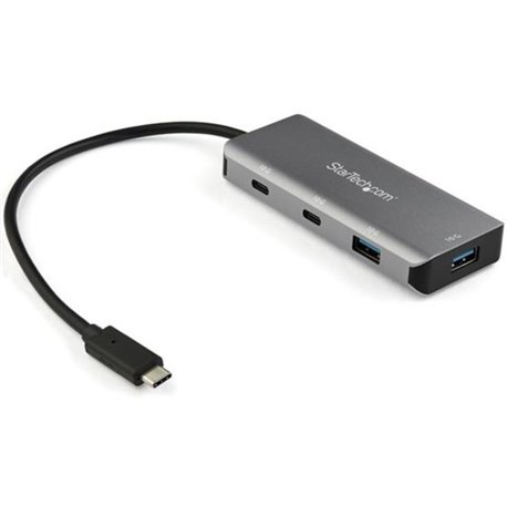 StarTech.com 4 Port USB C Hub - 2x USB A & 2x USB-C SuperSpeed 10Gbps - USB Bus Powered Type-C 3.2 Gen 2 Adapter Hub - 9.8" (25c