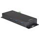 StarTech.com 4 Port USB C Hub 10Gbps - Metal Industrial USB 3.2 Gen 2 Type-C Hub - 3A/1C - USB-C or USB-A Host - Mountable - ESD