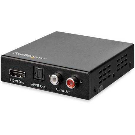 StarTech.com HDMI Audio Extractor with 40K 60Hz - HDMI Audio De-embedder - HDR - Toslink Optical Audio - Dual RCA Audio - HDMI 2