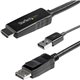 StarTech.com 2m (6ft) HDMI to DisplayPort Cable 4K 30Hz - Active HDMI 1.4 to DP 1.2 Adapter Cable with Audio - USB Powered Video