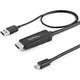 StarTech.com 6ft (2m) HDMI to Mini DisplayPort Cable 4K 30Hz - Active HDMI to mDP Adapter Cable with Audio - USB Powered - Video