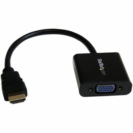 StarTech.com HDMI to VGA Adapter - 1080p - 1920 x 1080 - Black - HDMI Converter - VGA to HDMI Monitor Adapter - Connect an HDMI 