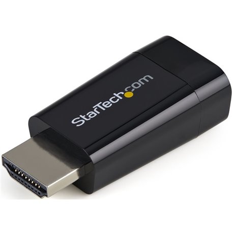 StarTech.com Compact HDMI to VGA Adapter Converter - 1920x1200/1080p - Connect an HDMI device/computer to a VGA monitor or proje