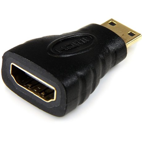 StarTech.com Mini HDMI to HDMI Adapter, 4K High Speed HDMI Adapter, 4K 30Hz Ultra HD High Speed HDMI Adapter, UHD Mini HDMI Adap