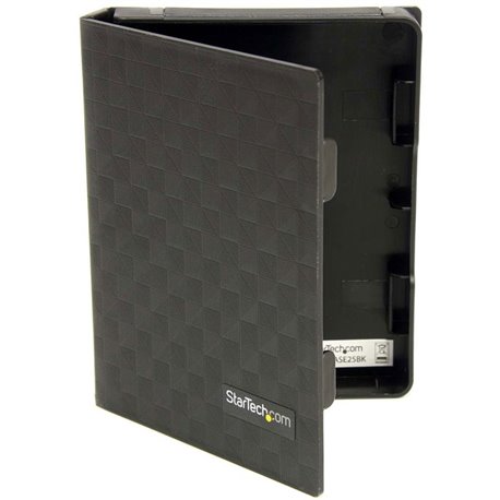 StarTech.com 2.5in Anti-Static Hard Drive Protector Case - Black (3pk) - Provides safe handling and anti-static protection for m