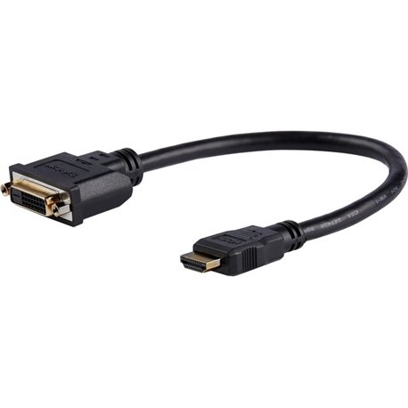 StarTech.com 8in HDMI� to DVI-D Video Cable Adapter - HDMI Male to DVI Female - Connect a DVI-D device to an HDMI-enabled device