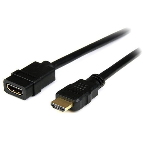 StarTech.com 2m HDMI Extension Cable, HDMI Male to Female Cable, 4K HDMI Cable Extender, 4K UHD HDMI Cable with Ethernet M/F, HD