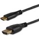 StarTech.com 3ft Mini HDMI to HDMI Cable with Ethernet, 4K 30Hz High Speed Slim Mini HDMI 1.4 (Type-C) Device to HDMI Adapter Ca