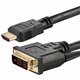 StarTech.com HDMI to DVI Cable - 6 ft / 2m - HDMI to DVI-D Cable - HDMI Monitor Cable - HDMI to DVI Adapter Cable - Connect an H