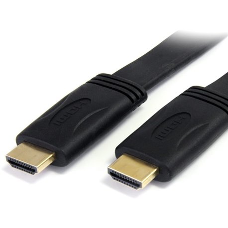 StarTech.com 10 ft Flat High Speed HDMI Cable with Ethernet - Ultra HD 4k x 2k HDMI Cable - HDMI to HDMI M/M - Create Ultra HD c