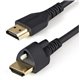 StarTech.com 1m(3ft) HDMI Cable with Locking Screw, 4K 60Hz HDR High Speed HDMI 2.0 Cable with Ethernet, Secure Locking Connecto