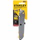 Stanley Quick-Change Utility Knife - 3 x Blade(s) - 6" Cutting Length - Straight Cutting - 0.8" Height x 3" Width - Black, Silve