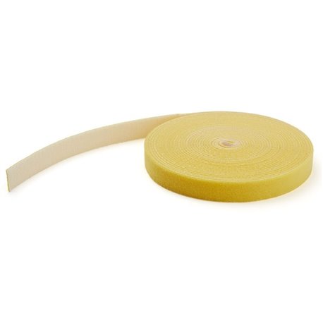 StarTech.com 25ft. Hook and Loop Roll - Yellow - Cable Management (HKLP25YW) - 25ft Bulk Roll of Yellow Hook and Loop Tape 3/4in