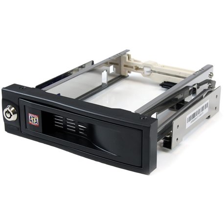 StarTech.com 5.25" Tray-Less SATA Hot-Swap Hard Drive Bay - Storage mobile rack - black - Hot-swap any 3.5in SATA hard drive eas